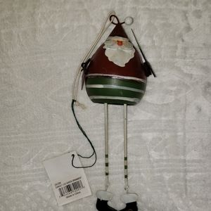 Dangling Leg Santa Ornament